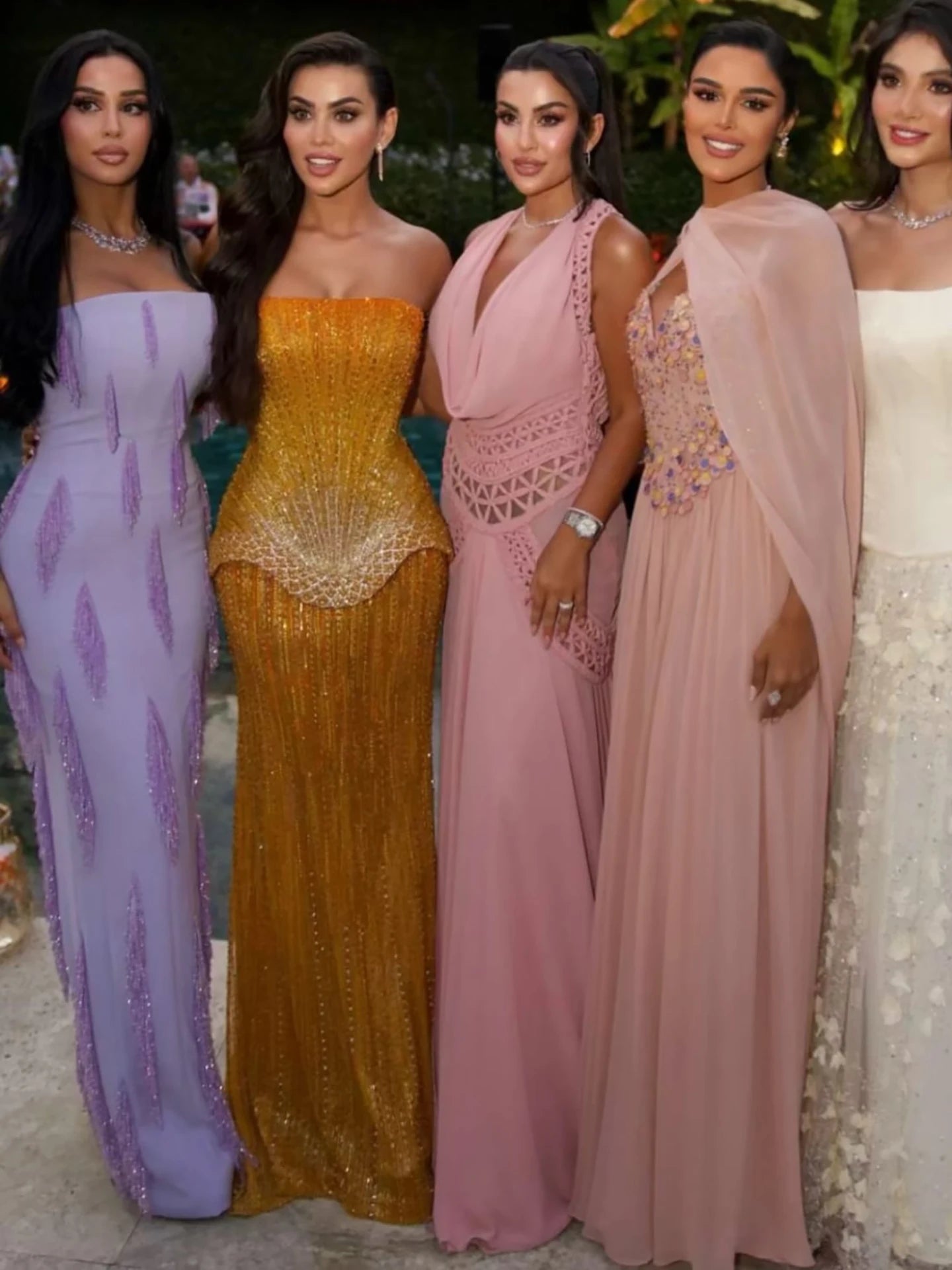 Wasisi Arabic Orange Two Pieces Corset Evening Dress LA73444