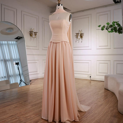 Luxury Turquoise A Line   Evening Dress with Cape LA73012