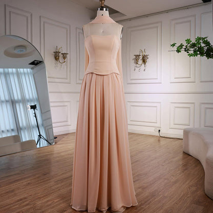Luxury Turquoise A Line   Evening Dress with Cape LA73012