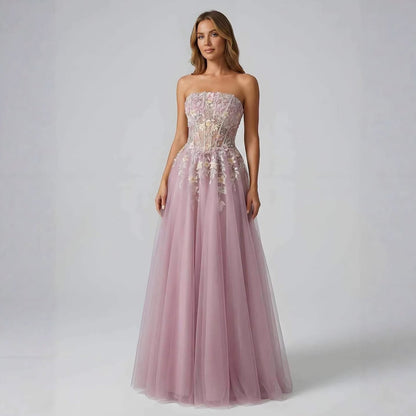 Luxury Saudi Arabic Pink Appliques Beaded Mermaid Prom Dress LA73458