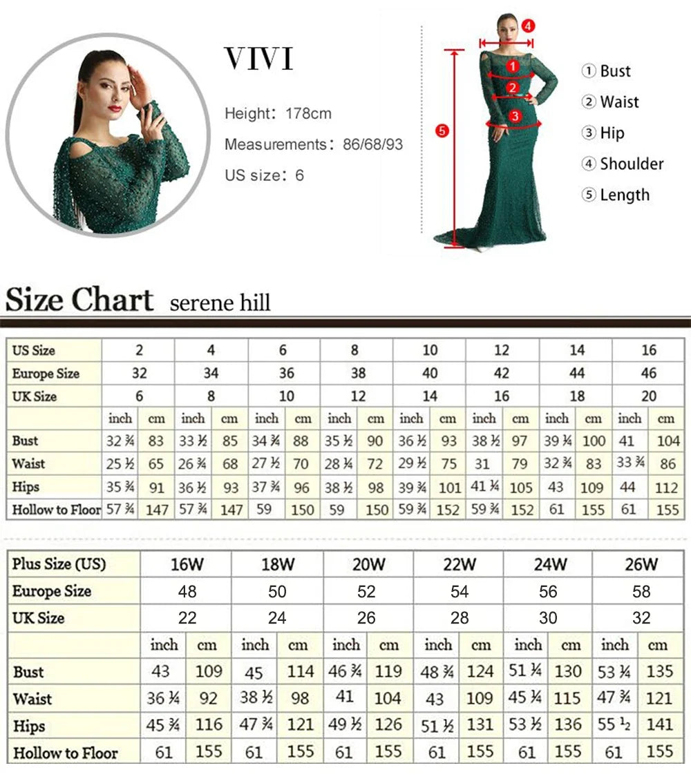 Luxury Dubai  Nude Mermaid Luxury Pearls Beaded Arabic Evening Gowns for Formal Occasion Dress LA72648