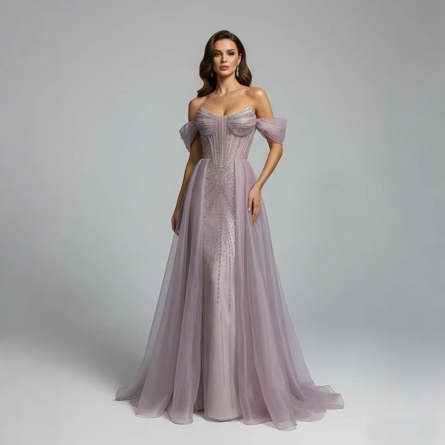 Wasisi Arabic Luxury Beaded Mermaid Evening Dresses LA73454