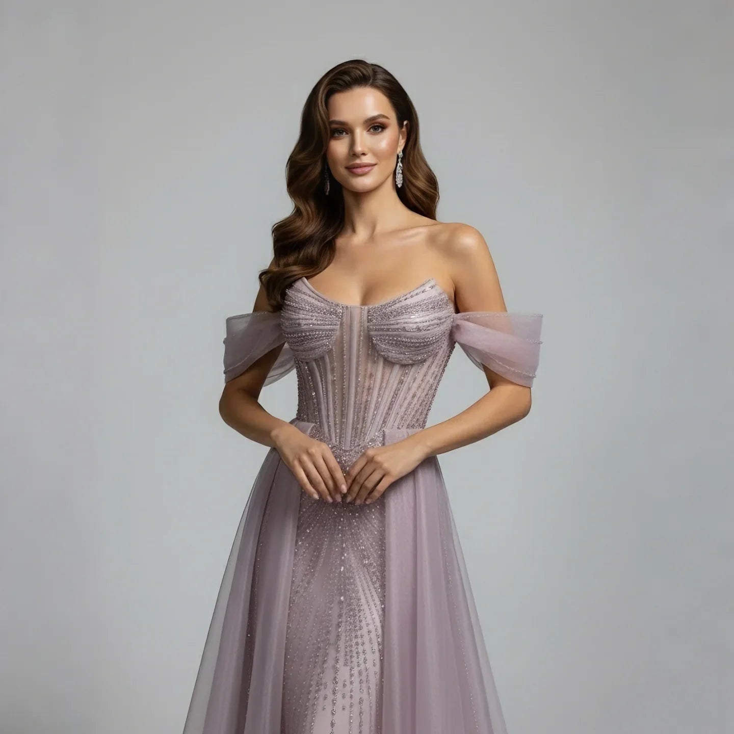 Wasisi Arabic Luxury Beaded Mermaid Evening Dresses LA73454