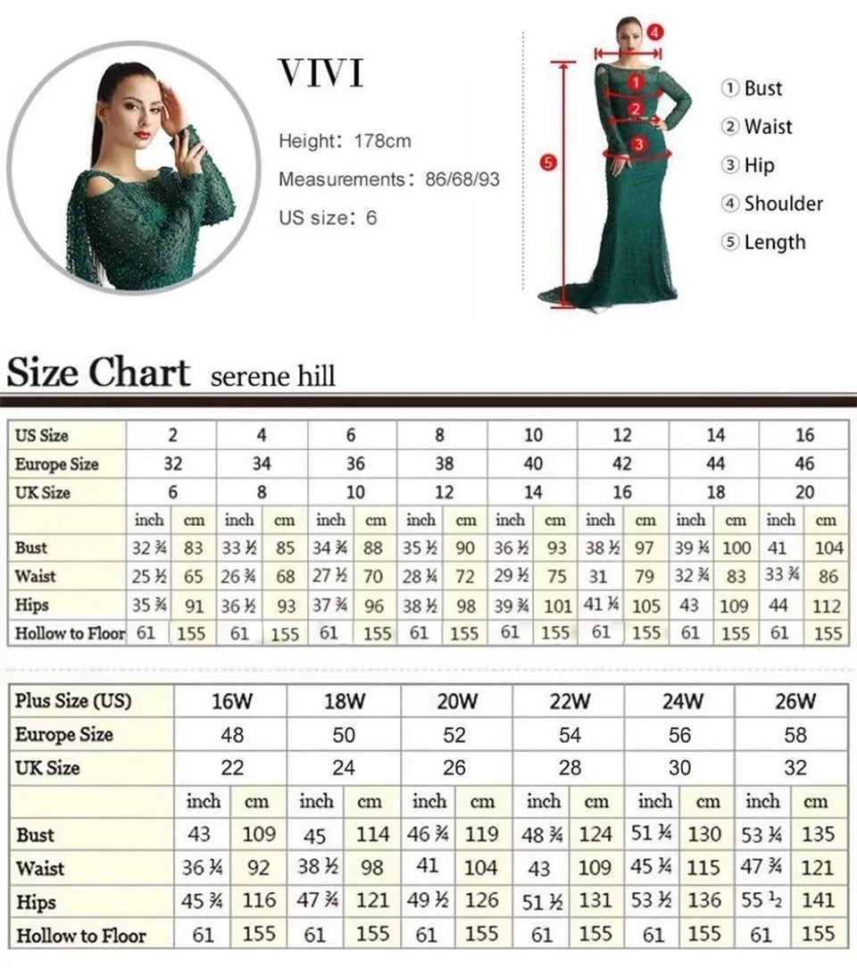Nude Beaded Mermaid Evening Dress with Pearls LA72986A