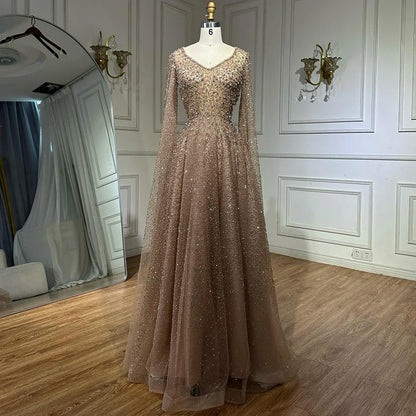 Luxury Plus Size Purple A Line Evening Dresses  With  Cape Sleeves   LA72147A