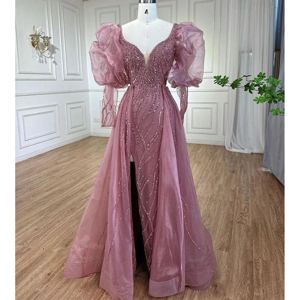 Luxury Desinger Pink Evening Dresses Gowns for Formal Occasion LA71948